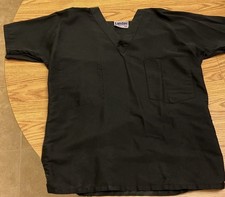 Black Landau Scrub Top with Pocket, XS, used-excellent condition