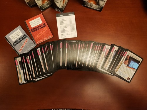 Set of 4 The X-Files Card Game 60-Card Starter Deck Complete W/Extras - Picture 8 of 8