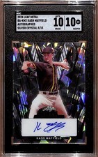 2024 Leaf Metal - Kash Mayfield #BA-KM2 Silver Crystal Auto 8/15 - SGC 10