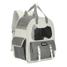 Cat Backpack Carrier Breathable Pet Hiking Backpack Pet Supplies Gray