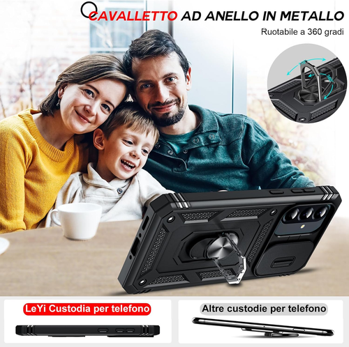 Cover per Samsung A56 5G Con Vetro Temperato [2 Pack],Custodia per Samsung Galax - Foto 8 di 12