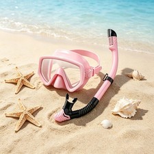 Professional Dry Snorkel Set,Panoramic Wide View Anti-Fog Scuba Diving Mask