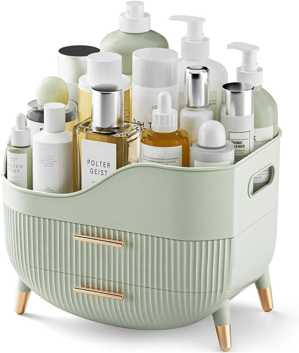 Luxury Makeup Organizer Grande Capacità: Design Esclusivo per Skincare