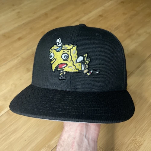 New Era 59FIFTY Rare Hat Club Excl SpongeBob Nickelodeon Wool Fitted 7 1/8 EUC
