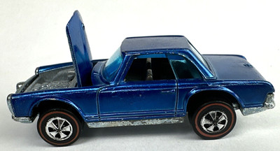 Hot Wheels Redline 1969 Blue Mercedes Benz 280SL Blue Original