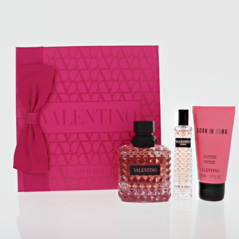 Born In Roma by Valentino Gift Set for Women 3.4 Oz Eau De Parfum Spray