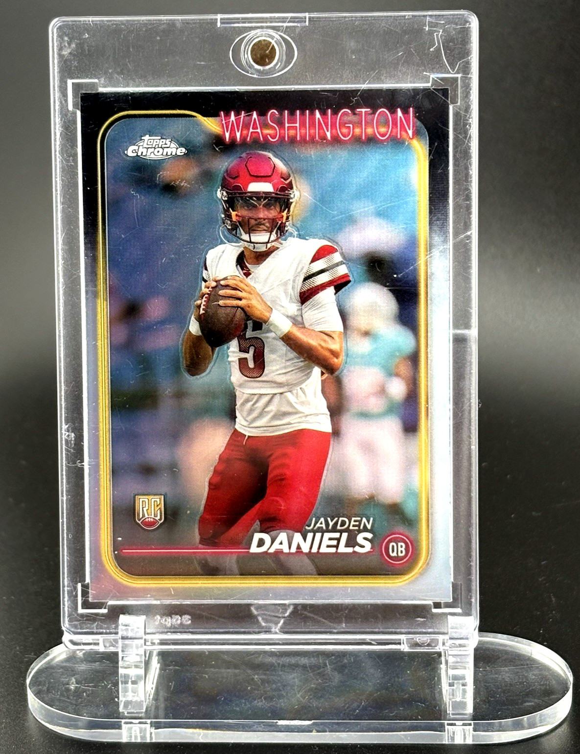 2024 Topps Chrome - Rookies Jayden Daniels #201 Refractor (RC)