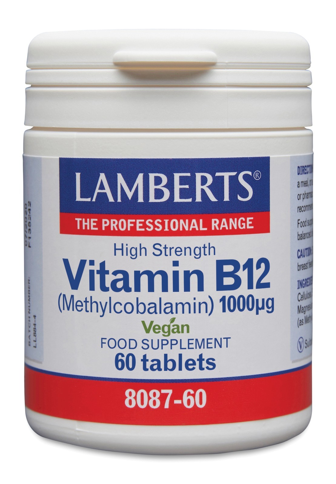 Lamberts Vitamin B12 1000ug (60) BBE 03/2029 - Image 2