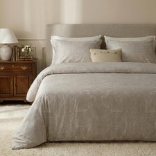 Egyptian Cotton Duvet Cover King Size Sateen Weave, Silky Soft Boho Duvet Cov...