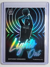 Anthony Edwards Wolves 2022-23 Panini Optic Lights Out Silver Prizm 💡