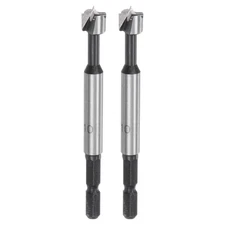 2pcs Forstner Drill Bit 10mm (13/32") Dia 1/4" Shank Multi-Tooth Wood Drill Bits
