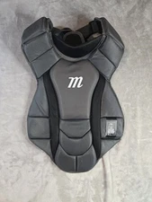 Marucci Chest Protector Black And Gray Style MCATCH-BLKSM Size medium 14"