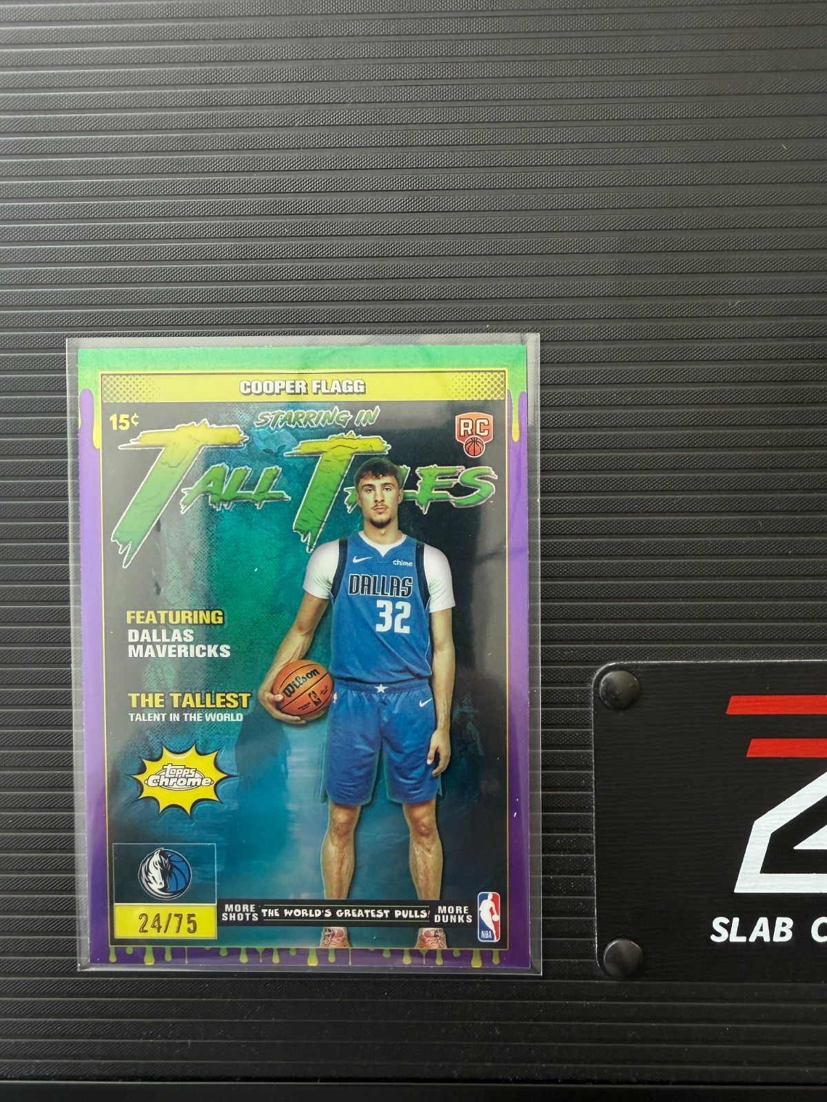 2025 Topps Chrome Basketball Cooper Flagg /75! Tall Tales Purple Refractor