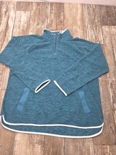 Tek Gear Women  s XXL Teal Zip-Up Essential Gear Jacket Warm Up Workout Wear