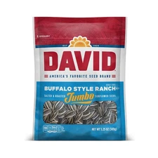 DAVID Roasted and Salted Buffalo Style Ranch Jumbo Sunflower Seeds, 5.25oz