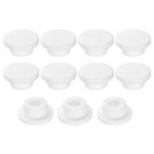 11Pcs Silicone Hole Plug Round Rubber Stoppers for 22mm/0.87" Hole White 