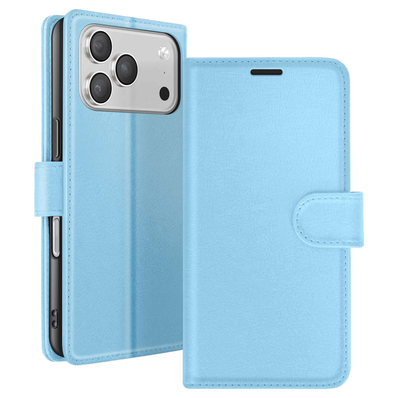 Étui portefeuille iPhone 17 Pro Max avec support clapet et fermeture aimantée