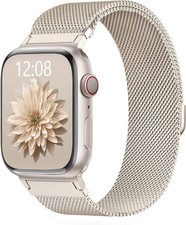 Metal Milanese Loop Strap Compatible with Apple Watch 38mm 40mm 41mm 44mm