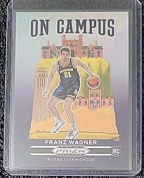 Case Hit! ON CAMPUS SSP! 2021-22 Prizm Draft Picks FRANZ WAGNER Michigan, Magic