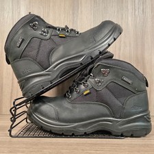 SITE Steel Toe Cap Waterproof Safety Boots Men's Size 12 UK Black Work Shoes