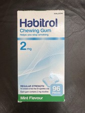 Habitrol Nicotine Gum 2mg Mint Flavor 3 Boxes/288 Pieces - Exp 04/2027