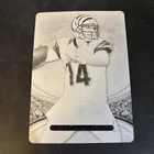 2013 Topps Triple Threads Printing Plate - Andy Dalton #16 Black /1