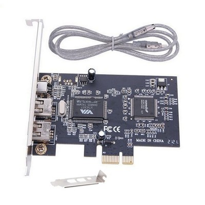 New 3 Ports 1394A Firewire Expansion Card Accessories With Low Profile Bracket