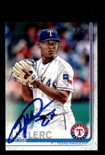 Signed Baseball Card Auto Jose Leclerc 2019 Topps #174 Texas Rangers