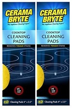 2 Pack Cerama Bryte Ceramic Cooktop Cleaning Pads Total 20 Pads