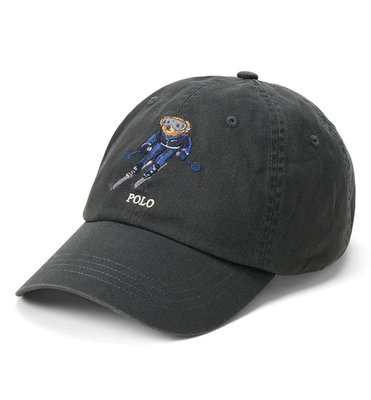 NEW* Unisex Polo Ralph Lauren Polo SKI Bear Twill Ball Cap DARK