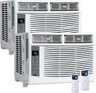 2 Pack 6000 BTU Window Air Conditioner WiFi, Smart AC App Remote 250 Sq Ft