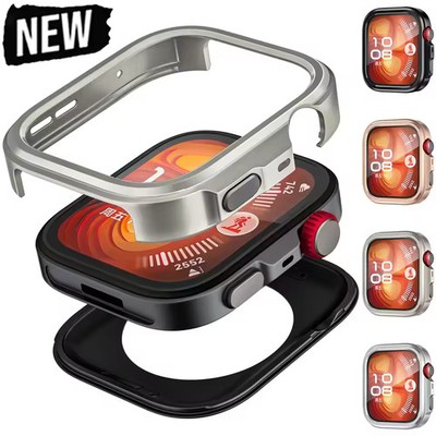 2-IN-1 Metal Rugged Hard Protective Case Bumper Cover For Huawei Watch Fit 4 Pro