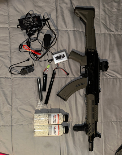 ICS AK CXP-ARK Tactical Full Size Airsoft AEG Rifle (Tan) BUNDLE | eBay