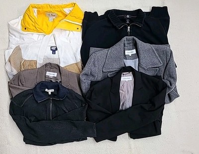 Lot 7 Wmn's Jackets Various Sizes & Styles Calvin Klein, Lands' End, L.L.Bean