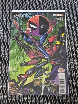 SPIDER-MAN / DEADPOOL 2 NM/NM+ SIGNED BY JOE KELLY MARVEL COMICS 2016 No COA