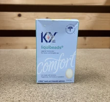 KY Vaginal Moisturizer LIQUIBEADS lubricant 6 Ovule Inserts +applicators 12/2026