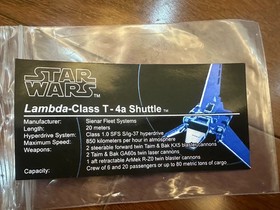 10212 LEGO Star Wars Imperial Shuttle  No box, no instruction manual