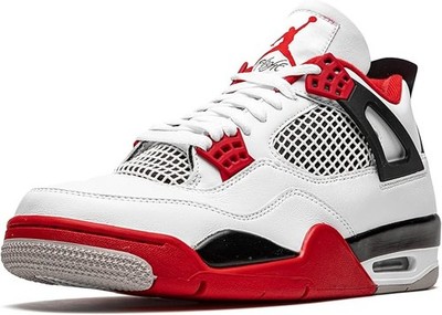 Size 11 - Jordan 4 Retro Pale Citron, Bright Crimson 2019 (308497-116) Size 11 - Jordan 4 Retro Pale Citron, Bright Crimson White  main image 3
