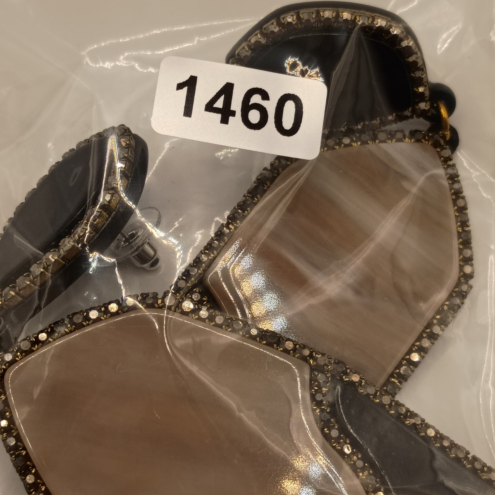 Modern Geometric Statement Drop Earrings Metallic… - image 7