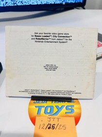 Nintendo Entertainment System NES Racket Attack with Manual