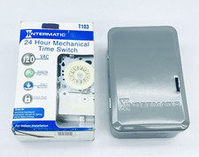 INTERMATIC T103 24-HOUR MECHANICAL TIME SWITCH 120VAC DPST IN ENCLOSURE TIMER