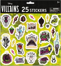 DISNEY Villains Evil Queen Jafar Scar Ursula Maleficent Dr. Facilier Stickers