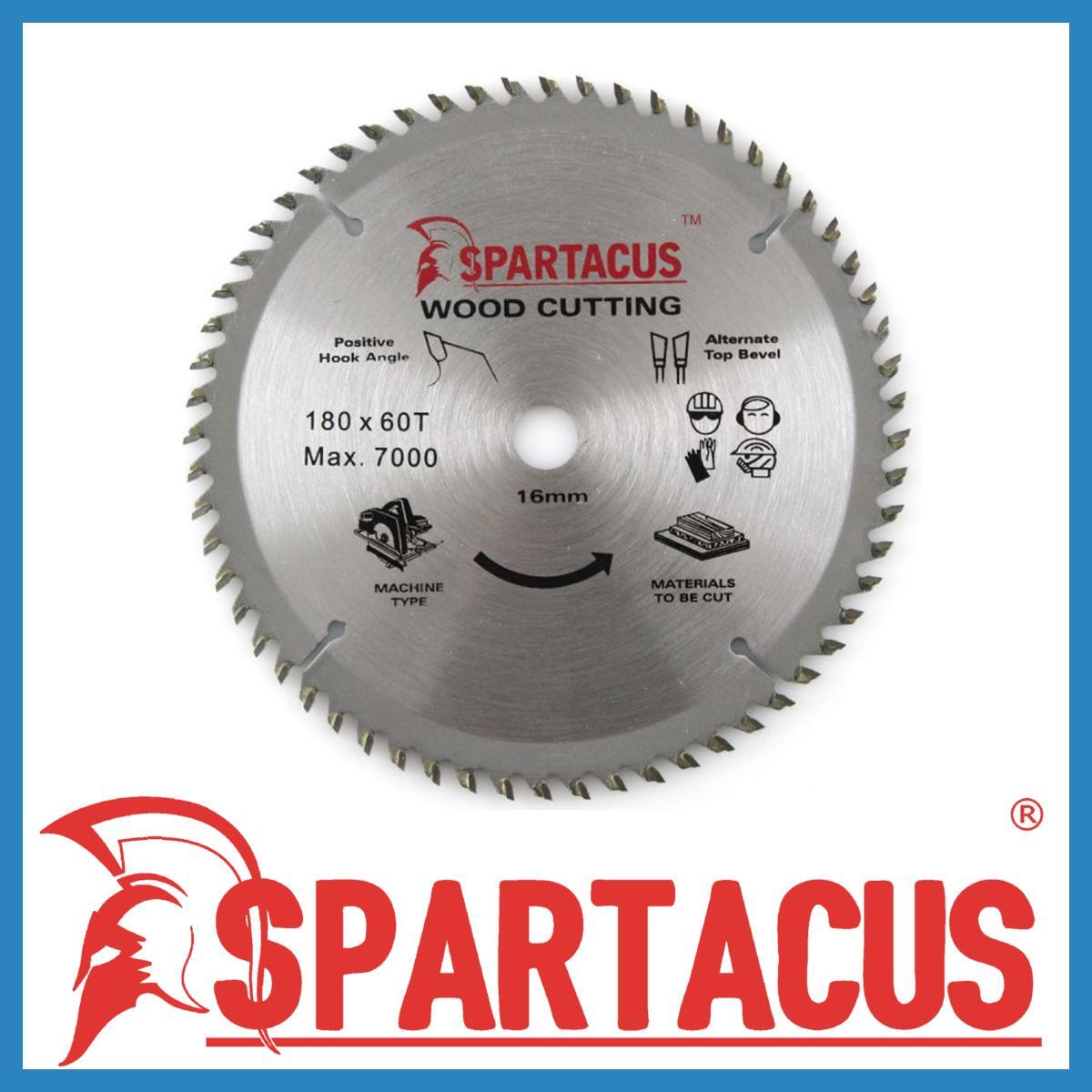 Spartacus Wood Cutting Circular Saw Blade 180mm x 16mm 60 Teeth Skil 5740 5590