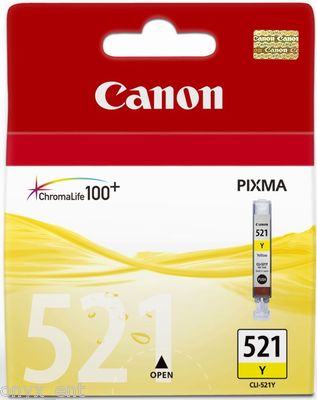 Original Canon CLI-521 Tintenpatrone Gelb für Pixma MP980 MP990 2936B001AA 521Y
