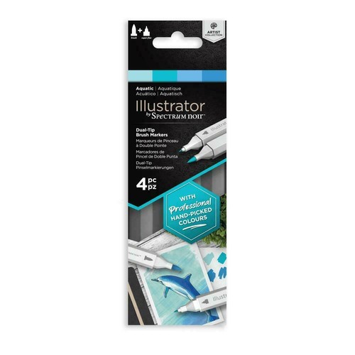 Spectrum Noir Illustrator Pens - Aquatic 4-Pack - 第 1/3 張圖片