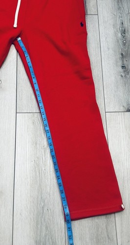 POLO RALPH LAUREN klassische sportliche Fleece-Ziehhose PRL rot 2000 XL neu mit Etikett - Bild 7 von 11