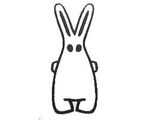 Stamp Motif Stamp kalle Fux Bunny Rabbit Easter Bunny Handmade 1 3/8in - Picture 4 of 5