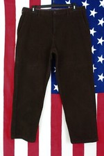 IZOD Men's 38 x 30 Brown Straight Fit Corduroy Pants