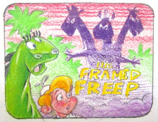 1988 BEANY AND CECIL PRODUCTION cel drawing STORYBOARD CONCEPT monster
