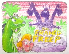 1988 BEANY AND CECIL PRODUCTION cel drawing STORYBOARD CONCEPT monster